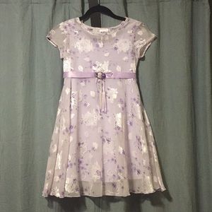 Rose Cottage Floral Print Spring Girls Dress